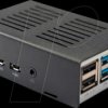 7350001160627 Case for Raspberry Pi 4 B, aluminium/steel, silver/black
