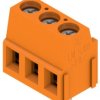 PCB terminal, 3 pole, pitch 5.08 mm, AWG 24-14, 15 A, screw connection, orange, 1716090000