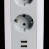 49547 Power tower, EUPT-01, 11x 230 V EU, 2x USB-A, 2x USB-C