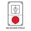 Rozdzielnica 0-1(16A, 3P+N rozłączony) 5x16A INA=16A SB-001905-P0010-54
