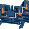 Through terminal block, push-in connection, 2.5 mm², 24 A, 8 kV, dark blue, 2847350000