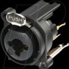 RCJ10FA-V XLR receptacle 3-pin combined with 6.35mm stereo jack socket