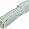 Plug, 3 pole, solder connection, snap lock, straight, 99 9205 400 03