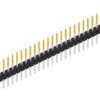 Pin header, 30 pole, pitch 2.54 mm, straight, black, 10046421
