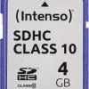 Karta pamięci SDHC Intenso 3411450, 4 GB, Class 10, 20 MB/s / 12 MB/s