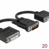 adapter DMS-59, DVI Delock 65281 65281, 20 cm