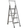 Sealey APSL4 Aluminium Professional Folding Step Ladder 4-Step 150kg Capacity