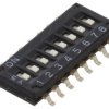 Przełącznik DIP-SWITCH Ilość sekcji 8 ON-OFF 0,025A/24VDC A6H-8101
