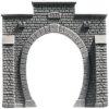 Wjazd jednotorowy do tunelu, NOCH 58051, malowany, skala TT, 136 mm x 124 mm