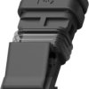 Socket, unequipped, 4 pole, straight, 1 row, black, 2141466-1