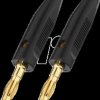 BP-30G/SW LS banana plug pair, 4 mm, black