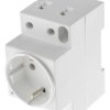 Złącze sieciowe Gniazdo Montaż na panelu 2P+E Typ F - niemieckie Schuko 16A