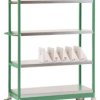 Manuflex TV3222.6011 TV3222.6011 Wózek z półkami reseda green (ral 6011)