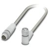 Przewód czujnik-siłownik Złącze A M8 liczba rdzeni 3 długość 300mm Rodzaj A Męskie Złącze B M8