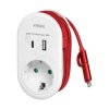 Adapter 1x2szuko ładowarka 2x USB :A+Ci + kabe Cl