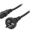 Kabel: 3X1mm2, As/Nzs 3112 (I) Wtyk,Iec C13 Żeński, 1M, 10A Lt-423+501...