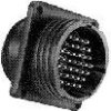 Circular connector, 16 pole, crimp connection, straight, 206036-7