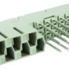 Female connector, type M/H, 31 pole, z-b-d, pitch 5.08 mm, wire-wrap, straight, tin-plated, 09062316821