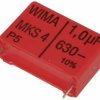 Kondensator; poliestrowy; MKT; 1uF; 630V DC/400V AC; MKS4; MKS4J041006B00KSSD; 10%; 11x21x31,5mm; 27,5mm; luzem; -55...+125°C; W