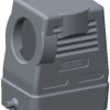 Housing, size HB6, die-cast aluminum, M25, angled, clip locking, IP65, T1330060125-000