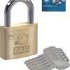 Kłódka Basi VB5090-0050 50 mm Zamykana na klucz z zamkiem kluczykowym