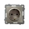 AS Gniazdo pojedyncze z/u Schuko satyna light GP-1GS/m/45
