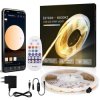 Taśma LED COB 24V CCT zestaw zasilacz pilot aplikacja biały ciepły neutralny 8mm x 5m