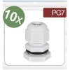 Quadrios 24CA391 Cable gland PG7 Grey Polyamide 10 pcs