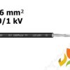 Kabel przewód solarny do instalacji fotowoltaicznych 1x6 mm2 1,0/1,0kV BiT 1000 Solar PV czarny S68351 BITNER