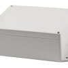 Obudowa ogólnego użytku Poliwęglan szerokość zew. 146 mm długość zew. 186 mm wys. zew. 75 mm Hammond IP65 Jasnoszary