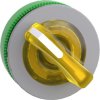 Toggle switch, illuminable, yellow, mounting Ø 30.5 mm, ZB5FK1483C0