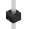 Pin header, 1 pole, pitch 2 mm, straight, black, 10062005