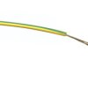 Przewód montażowy 0,2 mm² Zielony/Żółty RS PRO PVC 24 AWG 1 kV AC dł. 100m 7/0,2 mm +85°C