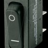 01831.1107-02 Rocker switch, 1-pin, OFF, black, I-O