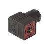 Hirschmann 932 106-100 GDM 2011 J Right-angle Connector Black 2 + PE PG11