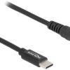 Delock Kabel do ładowania USB Złącze męskie USB-C®, Wtyczka DC 5,5 mm 1.50 m czarny 87977