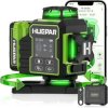 Huepar W03CG W04CG 3D 12-liniowy 4D 16-liniowy poziomica laserowa Bluetooth sterowanie 4x360 zielonymi promieniami obrotowa pods