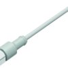 Sensor actuator cable, M12-cable socket, straight to open end, 4 pole, 2 m, TPE, gray, 4 A, 77 3730 0000 40404-0200