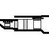 Butt connector with heat shrink insulation, 0.24 mm², AWG 24, transparent blue, 30 mm, 304639-000