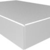 Aluminum enclosure, (L x W x H) 305 x 203 x 51 mm, natural, 1444-22