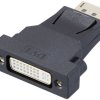 adapter DisplayPort, DVI Renkforce RF-4212237, [1x złącze męskie DisplayPort - 1x złącze żeńskie DVI 29-pin]
