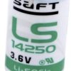 Bateria 1/2 AA Saft LS142503PFRP, 3.6 V, 1200 mAh, litowe, U-piny do lutowania, 1 szt.