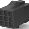 Socket housing, 9 pole, pitch 4.2 mm, straight, black, 1-172161-9