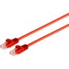Patch cable, RJ45 plug, straight to RJ45 plug, straight, Cat 6A, U/UTP, PVC, 0.5 m, red, BYB-5-87F5011