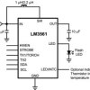 Synchronous boost converter with 600mA high side LED driver and I2C-compatible interface
