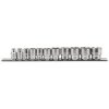 Draper Expert 16493 3/8" Sq. Dr. Imperial Socket Set on Metal Rail (11 Piece)