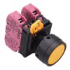 YW1B-M1E02Y Yellow 22mm Momentary Push Button Switch 2NC IP65 IDEC