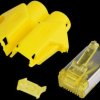 H7642.5 RJ45 Hirose plug, Cat-6a, TM31, yellow