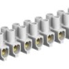 Lustre terminal, 12 pole, 16-25 mm², clamping points: 12, white, screw connection, 101 A, 2056577