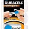 6 x baterie do aparatów słuchowych Duracell Easy Tab 675